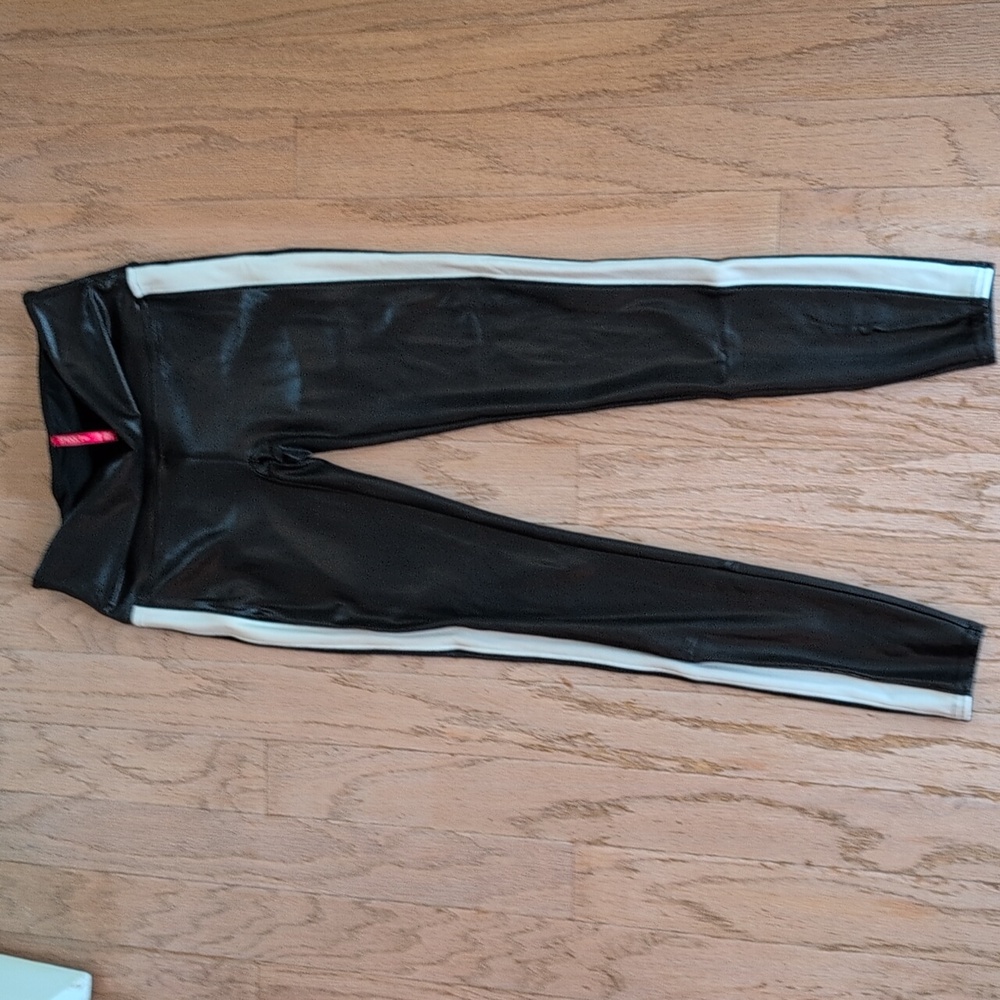 Spanx Racer Stripe Faux Leather Pants